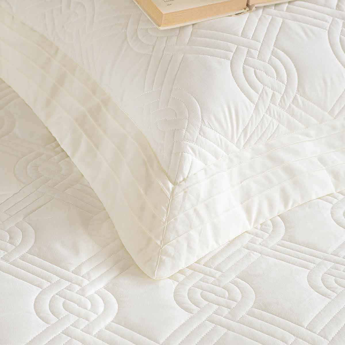 Νυφικό Κουβερλί (Σετ 235X250) Rythmos Reina Ecru Home Λευκά Είδη Μόδα Γάμου Νυφικά Spitishop