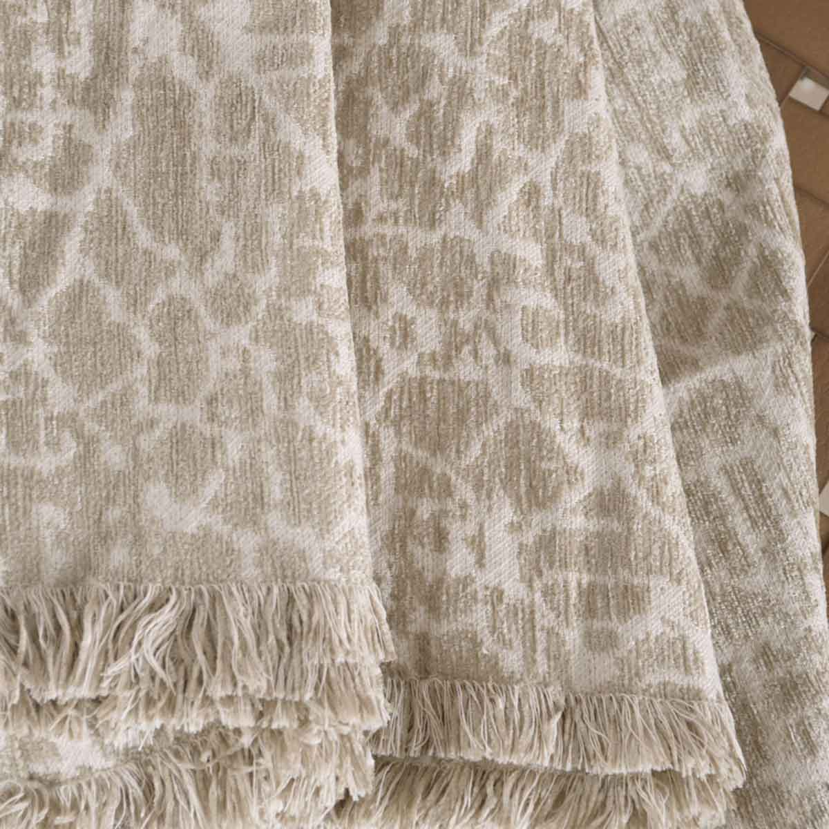 Ριχτάρι Καναπέ Διθέσιου (180X240) Rythmos Wonder Beige Home Λευκά Είδη Σαλονιού Ριχτάρια Spitishop