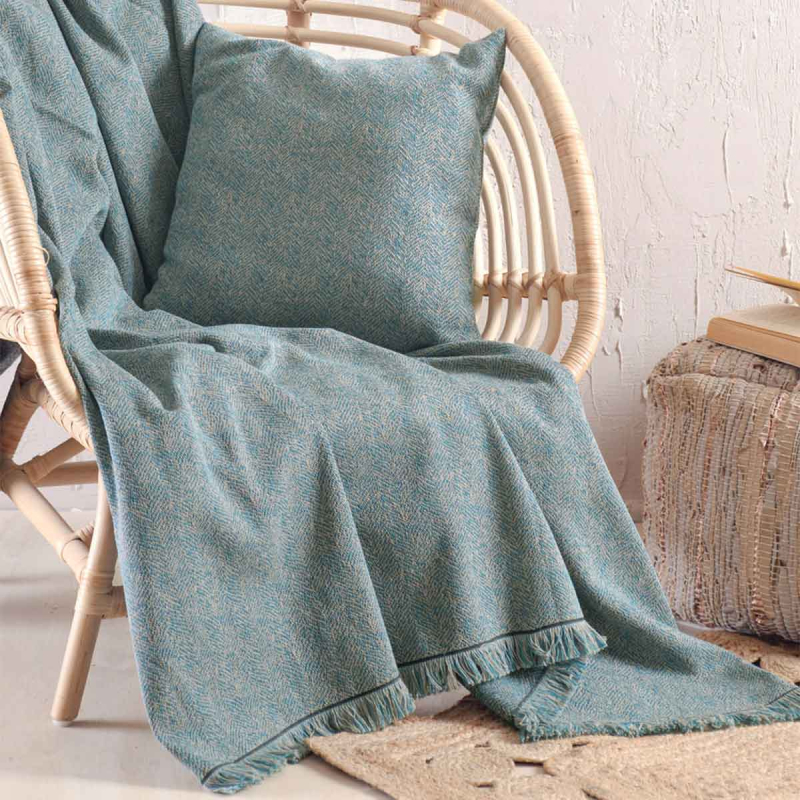 Ριχτάρι Καναπέ Διθέσιου (180x240) Rythmos Only Petrol