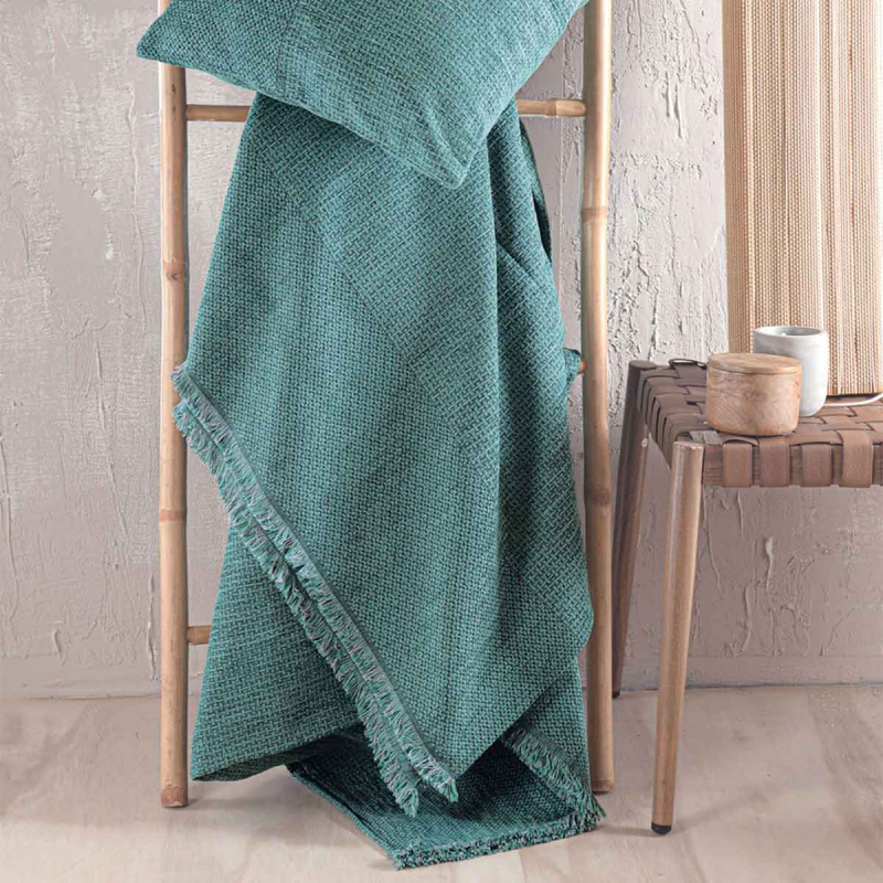 Ριχτάρι Καναπέ Διθέσιου (180x240) Rythmos Simplin Petrol