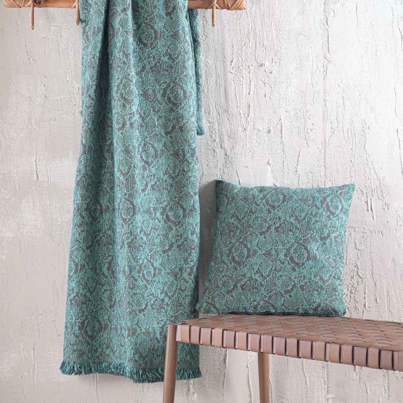 Ριχτάρι Καναπέ Τριθέσιου (180x280) Rythmos Snake Petrol