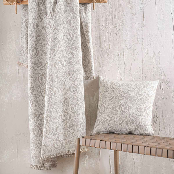 Ριχτάρι Καναπέ Τετραθέσιου (180x330) Rythmos Snake Ecru