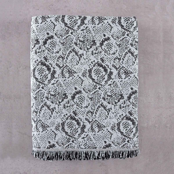 Ριχτάρι Καναπέ Τετραθέσιου (180x330) Rythmos Snake Grey