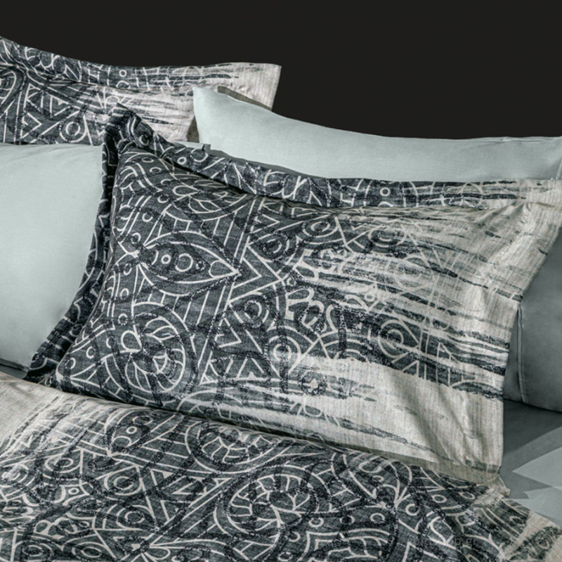 Ζεύγος Μαξιλαροθήκες Oxford (50x70) Guy Laroche Digital Vivendi Stormy