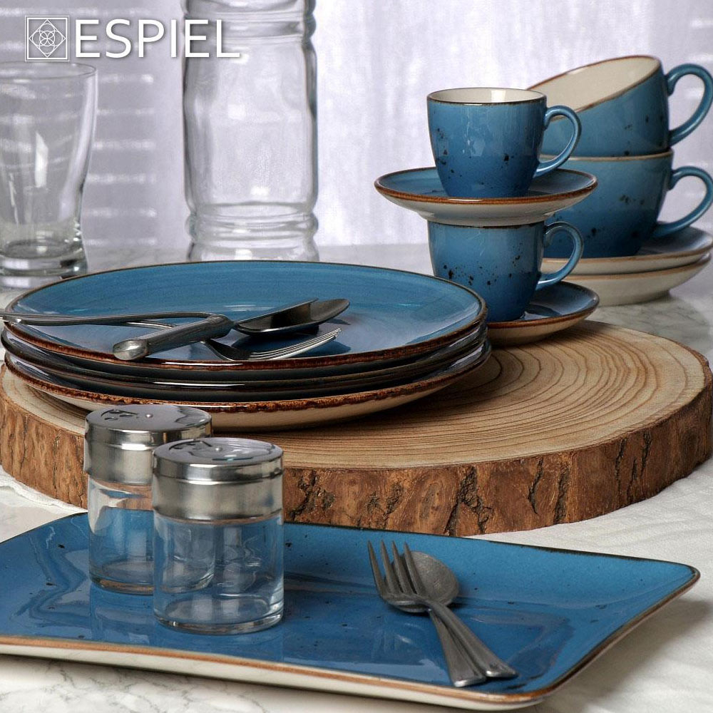 Πιατέλα Σερβιρίσματος Ορθογώνια (30 5X21) Espiel Terra Blue Tlf108K6 Home Είδη Spitishop
