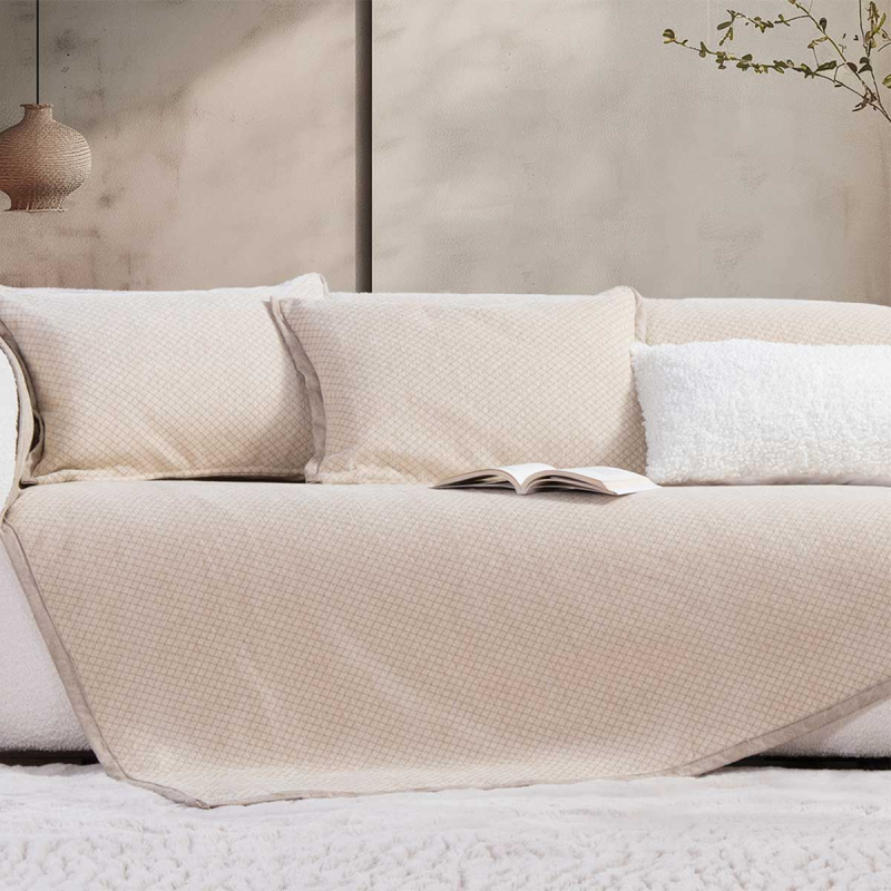 Ριχτάρι Καναπέ Διθέσιου 2 Όψεων (170x250) Nef-Nef Homeware Brand Ecru
