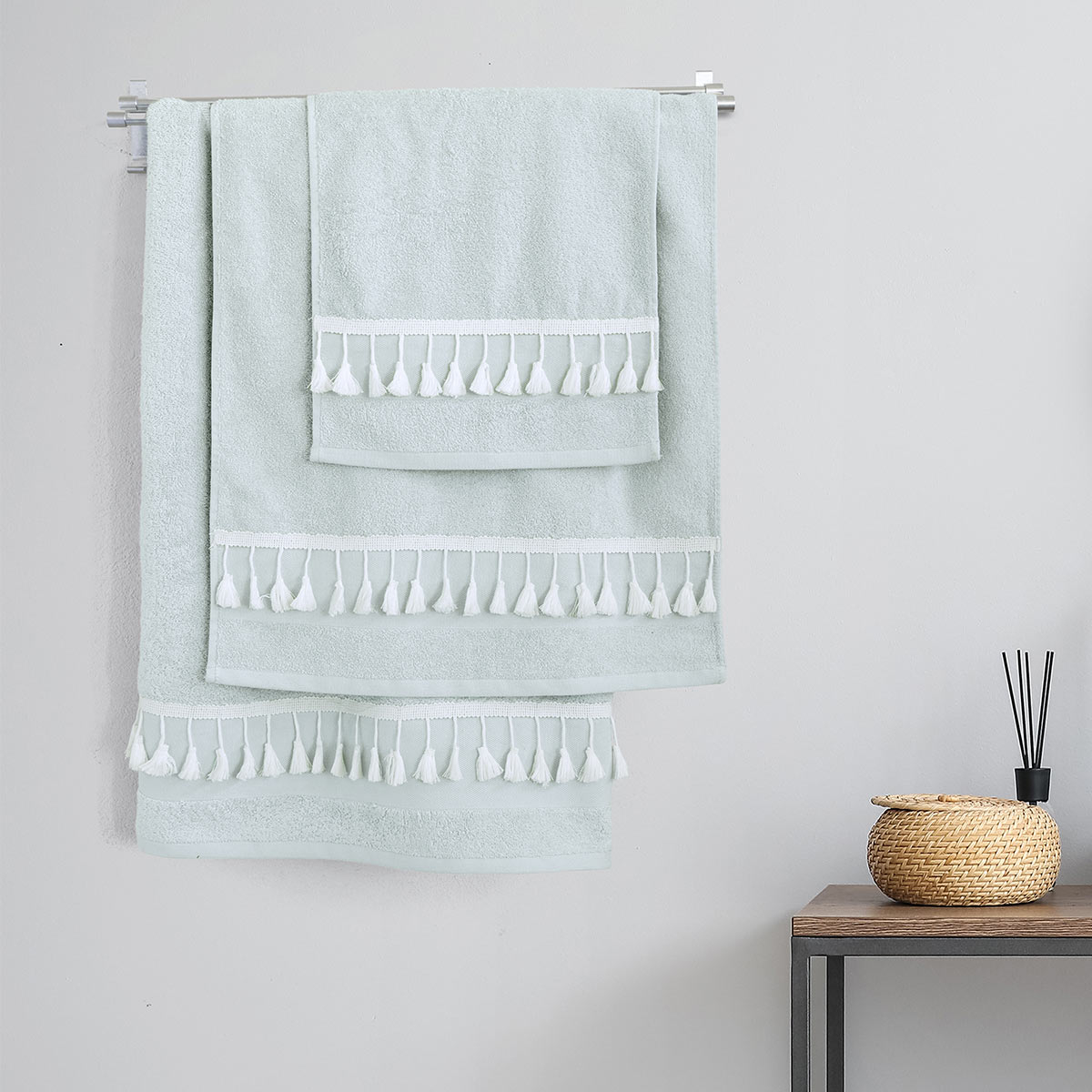 Nima Πετσέτες Μπάνιου (Σετ 3τμχ) Nima Beatrice Mint 480gsm