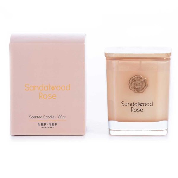 Κερί Αρωματικό 180gr Nef-Nef Homeware Sandalwood Rose