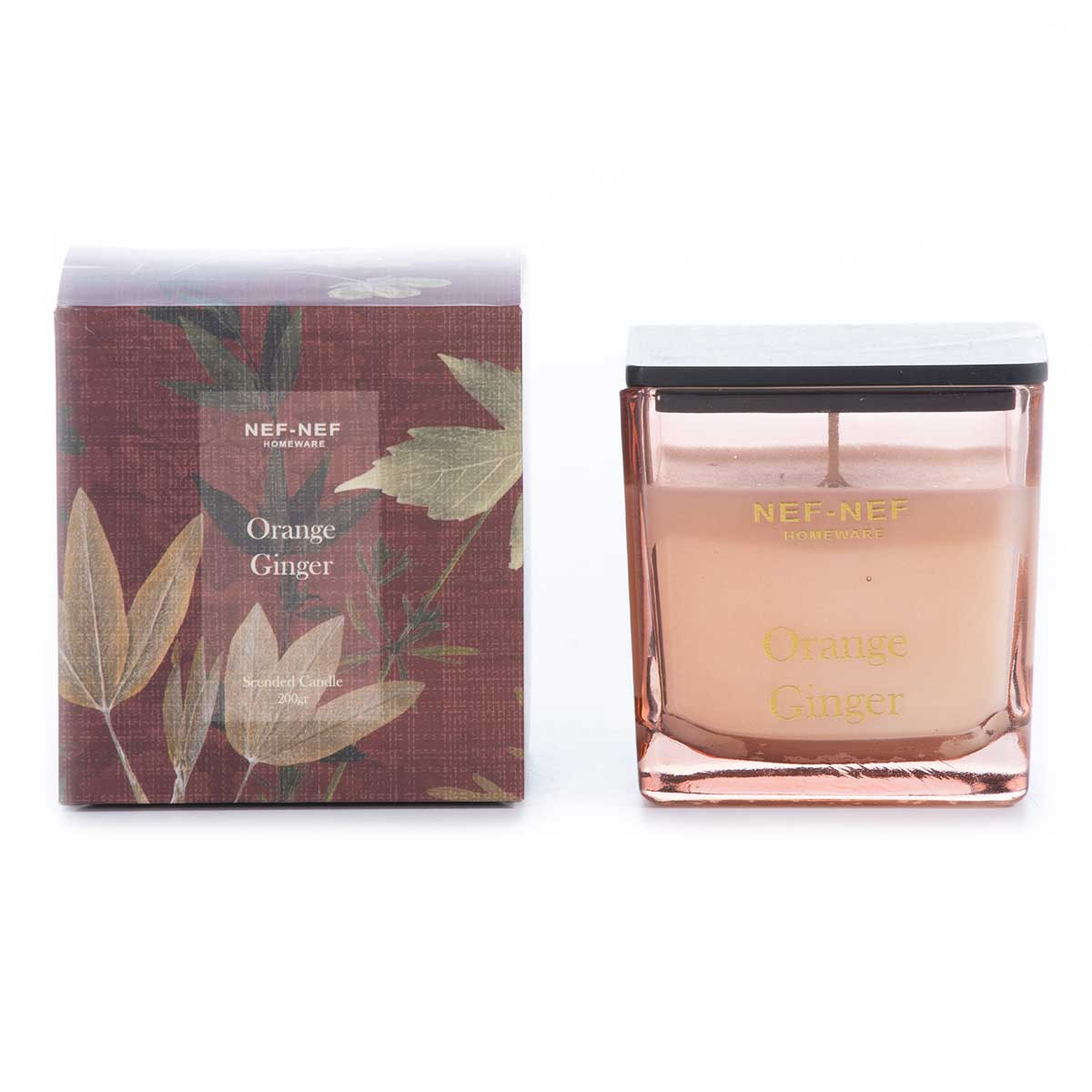 Κερί Αρωματικό 200Gr Nef-Nef Homeware Orange Ginger Home Διακόσμηση Αρωματικά Χώρου - Diffuser Spitishop