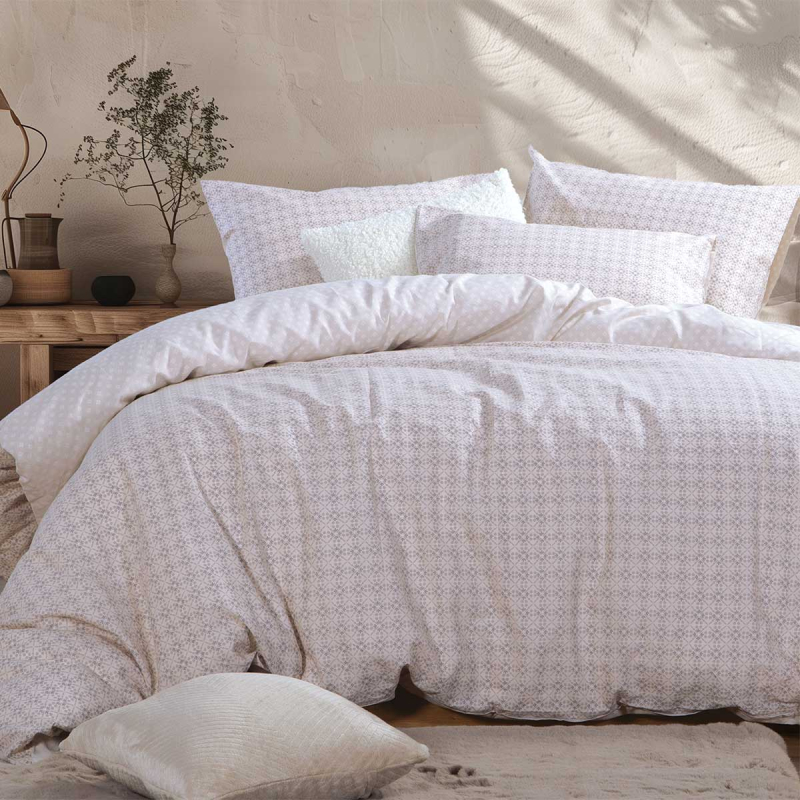 Παπλωματοθήκη Μονή (Σετ 170x240) 2 Όψεων Nef-Nef Homeware Smart Module Ecru