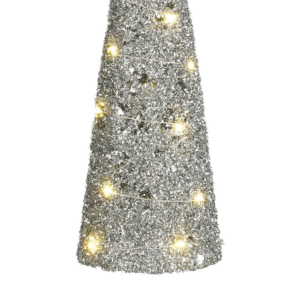 Χριστουγεννιάτικο Δεντράκι με Led (Φ14) Edelman Cone Silver 1162500 Home Χριστουγεννιάτικα Διακοσμητικά Φως Spitishop