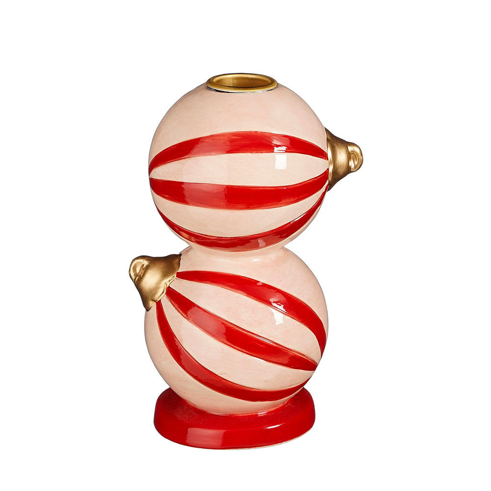 Edelman Χριστουγεννιάτικο Κηροπήγιο (Φ9.5x14.5) Edelman Candleholder L.Pink 1164286