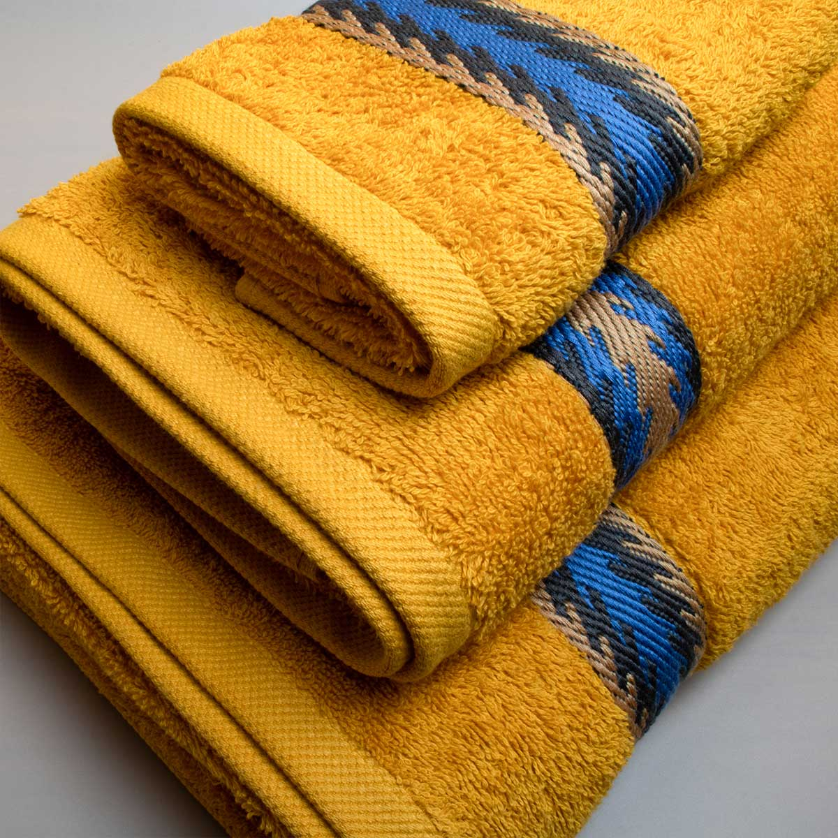 Πετσέτα Σώματος (80X150) White Fabric Aimi Yellow 550Gsm Home Λευκά Είδη Μπάνιου Πετσέτες Spitishop