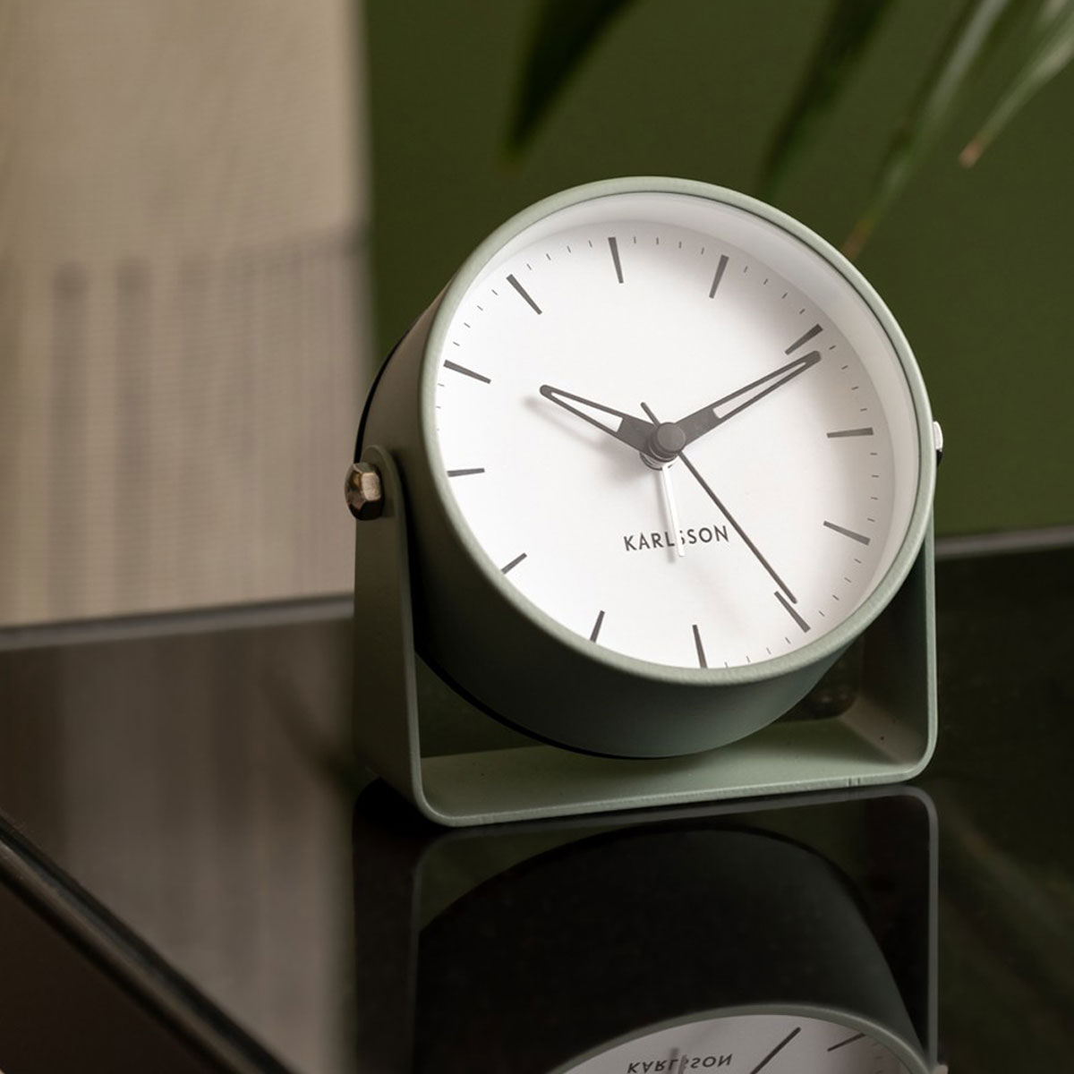 Karlsson Ρολόι Επιτραπέζιο (Φ11) - Ξυπνητήρι Karlsson Calm Black