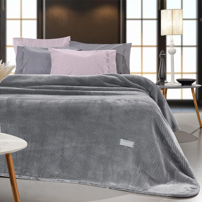 Guy Laroche Κουβέρτα Βελουτέ Υπέρδιπλη (220x240) Guy Laroche Cheval Silver