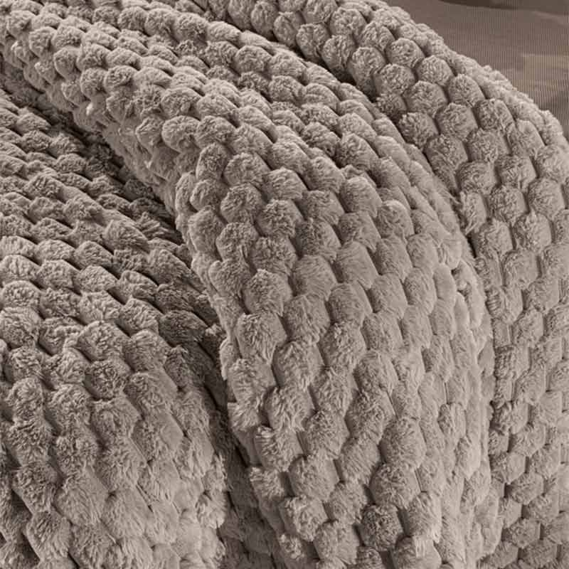 Κουβέρτα Γούνινη King Size (240X260) Guy Laroche Elixir Taupe Home Λευκά Είδη Κρεβατοκάμαρας Κουβέρτες Γούνινες Μάλλινες Spitishop