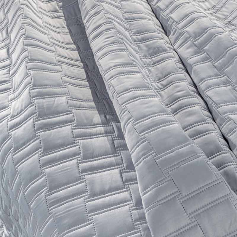 Κουβερλί King Size (Σετ 240X250) Guy Laroche Brick Silver Home Λευκά Είδη Κρεβατοκάμαρας Spitishop
