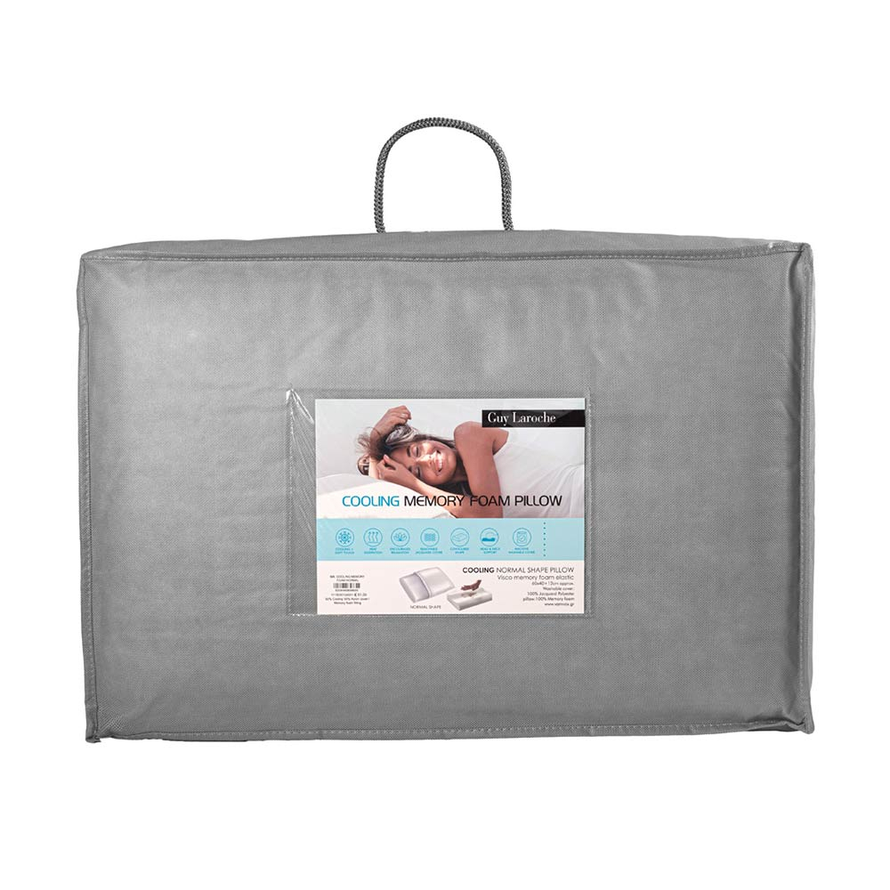 Μαξιλάρι Ύπνου Ανατομικό Μέτριο (40X60) Guy Laroche Cooling Normal Memory Foam Home Λευκά Είδη Κρεβατοκάμαρας Μαξιλάρια Spitishop