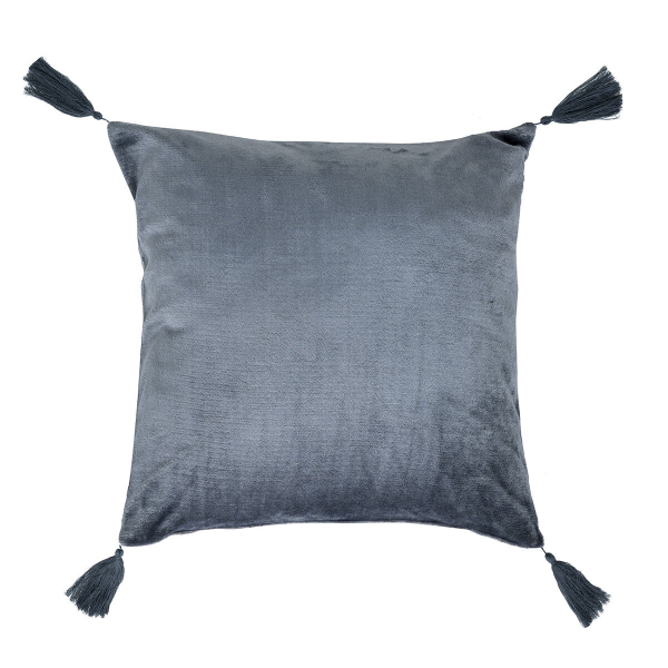 Διακοσμητικό Μαξιλάρι Βελουτέ (50x50) Kentia Stylish Ivanna 24 Dark Grey