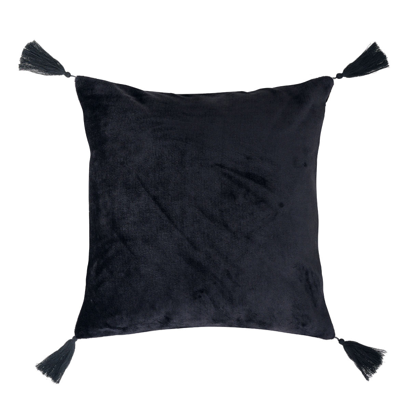 Διακοσμητικό Μαξιλάρι Βελουτέ (50x50) Kentia Stylish Ivanna 30 Black
