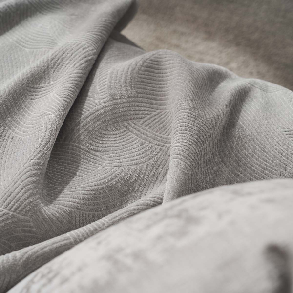 Ριχτάρι Πολυθρόνας Βελουτέ (180x180) Gofis Home Nimbus Cloud Grey 447/01