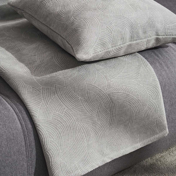 Ριχτάρι Καναπέ Τριθέσιου Βελουτέ (180x310) Gofis Home Nimbus Cloud Grey 447/01