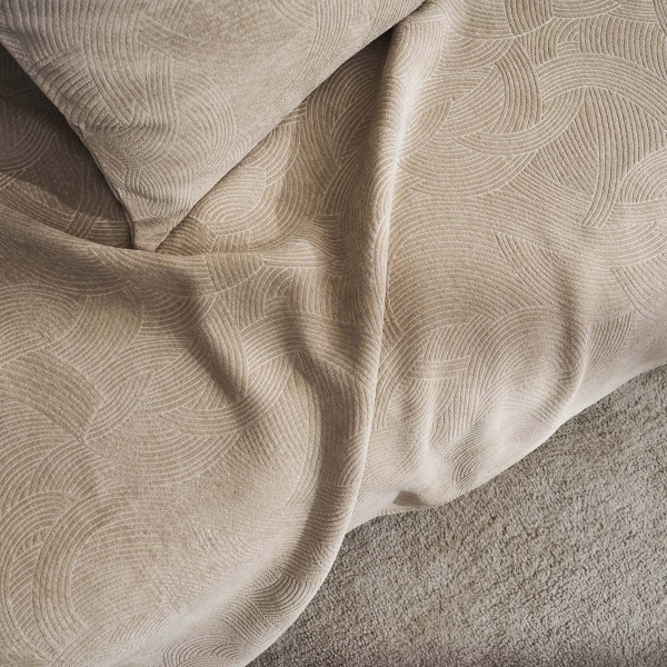 Ριχτάρι Καναπέ Τριθέσιου Βελουτέ (180x310) Gofis Home Nimbus Warm Beige 447/39