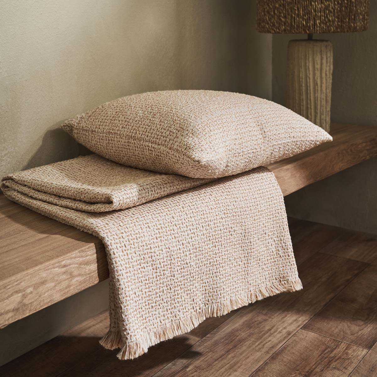Ριχτάρι Πολυθρόνας (180X180) Gofis Home Quina Beige Brick 238 03 Λευκά Είδη Σαλονιού Ριχτάρια Καναπέ Spitishop