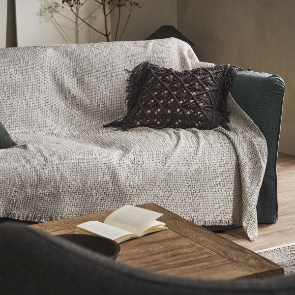 Ριχτάρι Καναπέ Τετραθέσιου (180x350) Gofis Home Quina Beige/Black 238/14