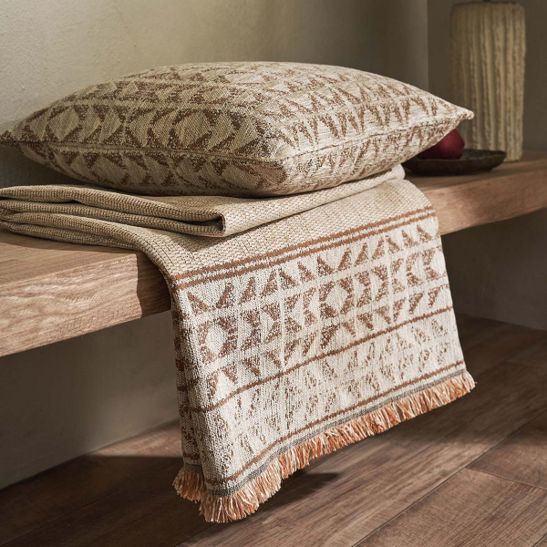 Ριχτάρι Καναπέ Τριθέσιου (180x310) Gofis Home Indira Grain Beige 258/04