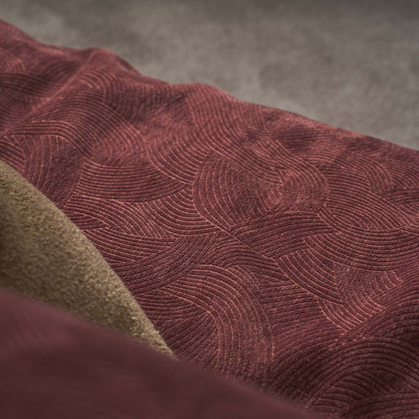 Ριχτάρι Καναπέ Τριθέσιου Βελουτέ (180x310) Gofis Home Nimbus Red Leather 447/31