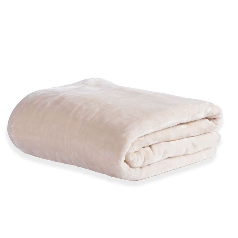 Κουβέρτα Βελουτέ Μονή (170x220) Nef-Nef Homeware Loft Ecru-1208