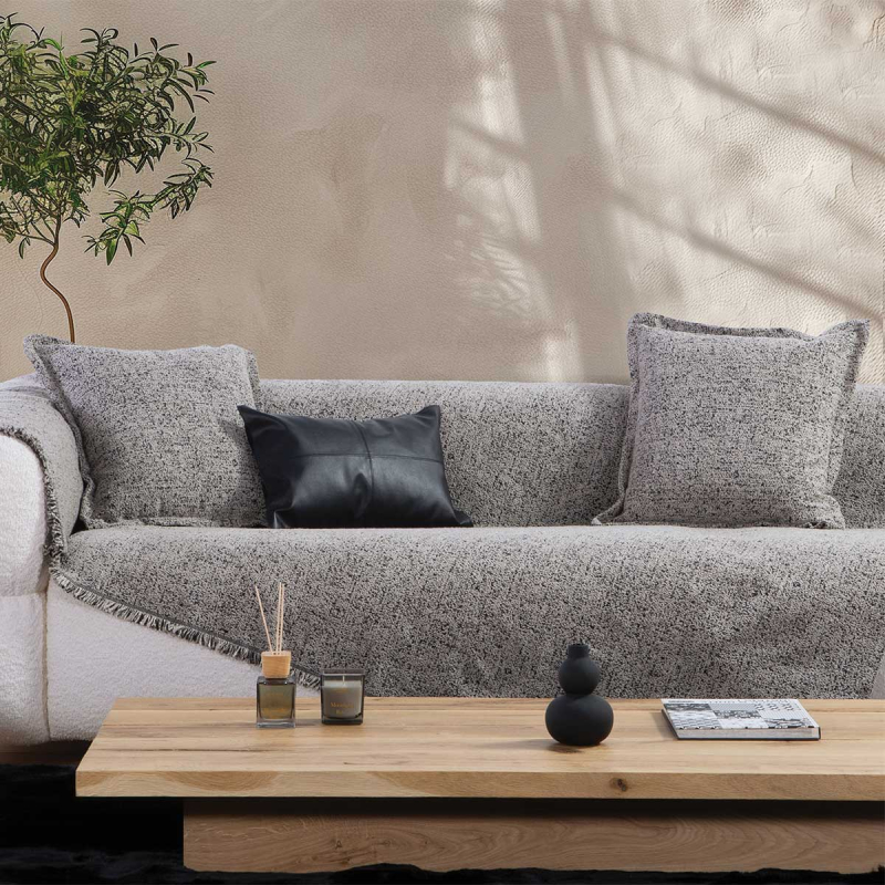 Ριχτάρι Καναπέ Τριθέσιου (170x300) Nef-Nef Homeware Alamo Grey