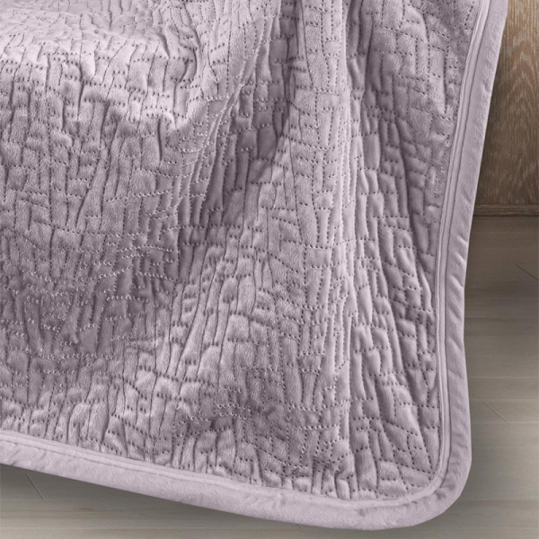 Διακοσμητικό Ριχτάρι Βελουτέ (130x170) + Διακοσμητική Μαξιλαροθήκη Guy Laroche Bolzano Melanze