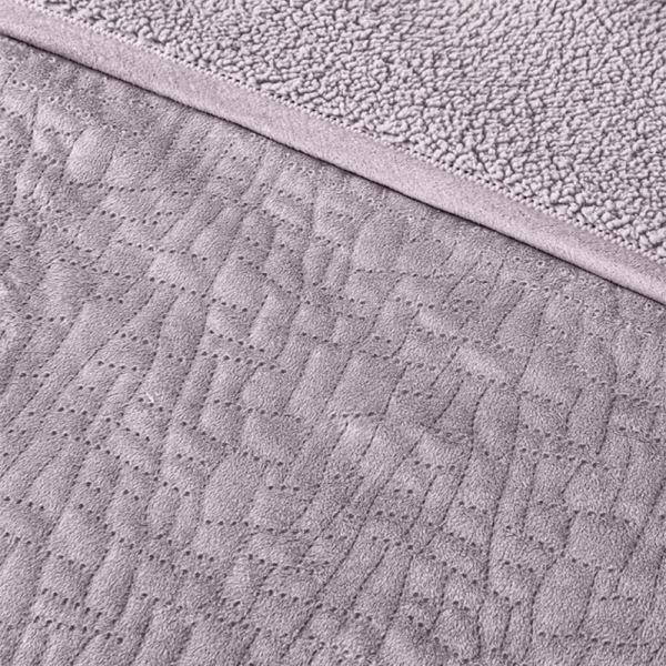 Κουβερλί Βελουτέ Υπέρδιπλο Με Γουνάκι (220x240) + Διακοσμητική Μαξιλαροθήκη (Σετ) Guy Laroche Bolzano Melanze