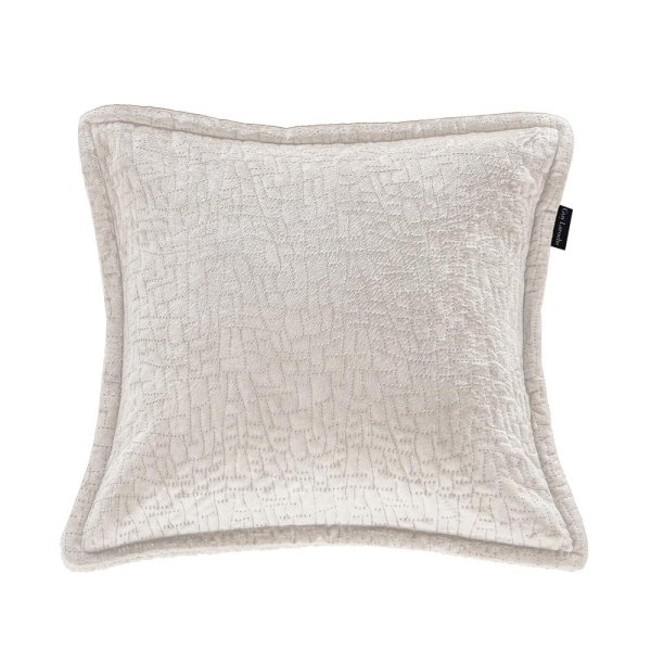 Διακοσμητικό Ριχτάρι Βελουτέ (130x170) + Διακοσμητική Μαξιλαροθήκη Guy Laroche Bolzano Ivory