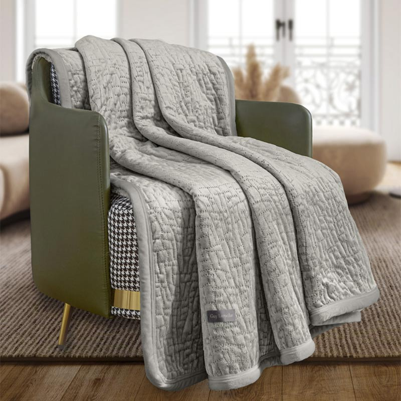 Διακοσμητικό Ριχτάρι Βελουτέ (130x170) + Διακοσμητική Μαξιλαροθήκη Guy Laroche Bolzano Vison