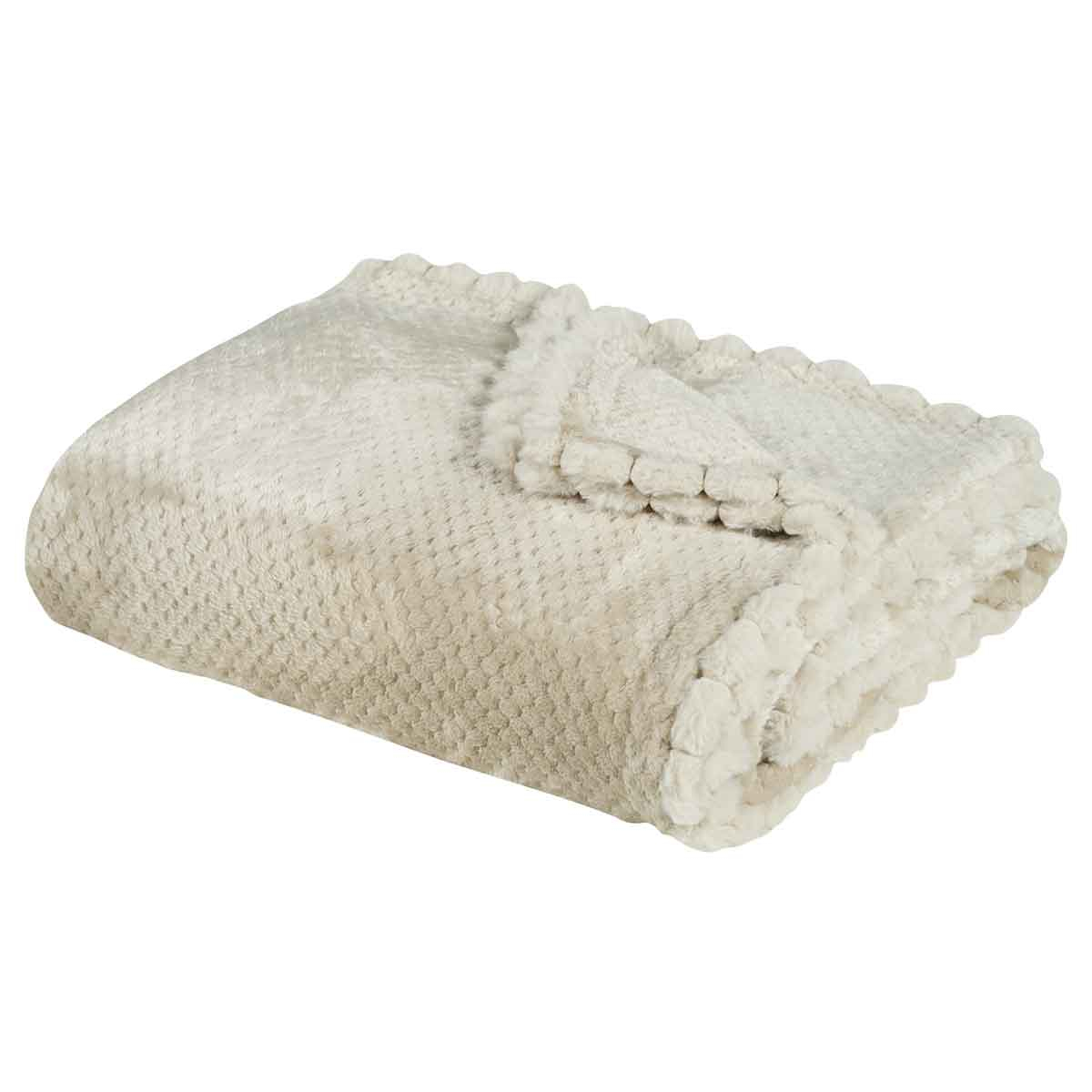 Κουβέρτα Καναπέ Fleece (130X170) Das Home 1187 Beige Λευκά Είδη Σαλονιού Κουβέρτες Spitishop