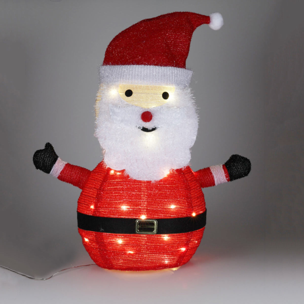 Χριστουγεννιάτικος Άγιος Βασίλης Με Led & Χρονοδιακόπτη (58x34x68) K-M AZX100000