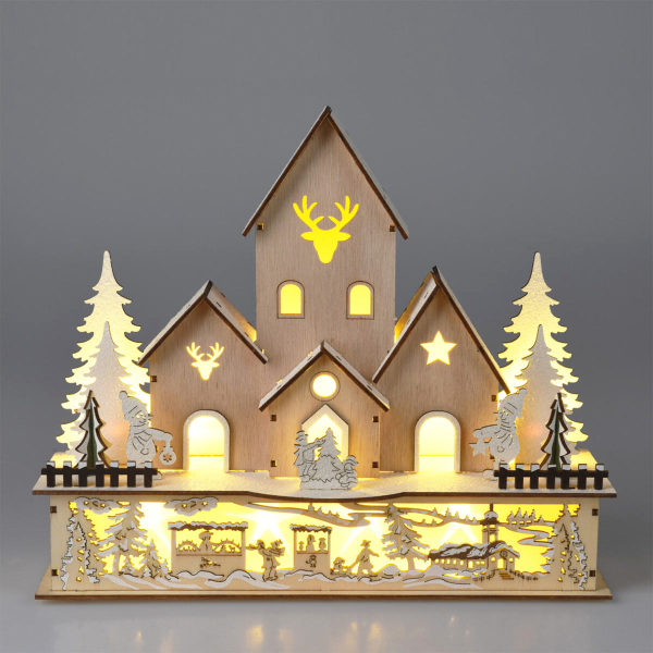 Χριστουγεννιάτικο Χωριό Με Led (30x9.7x25) K-M AX5350260