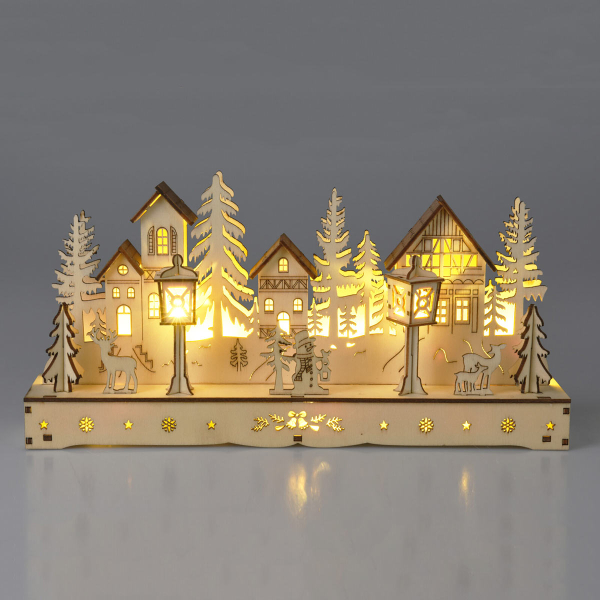 Χριστουγεννιάτικο Χωριό Με Led (30x6x14.5) K-M AX5350360