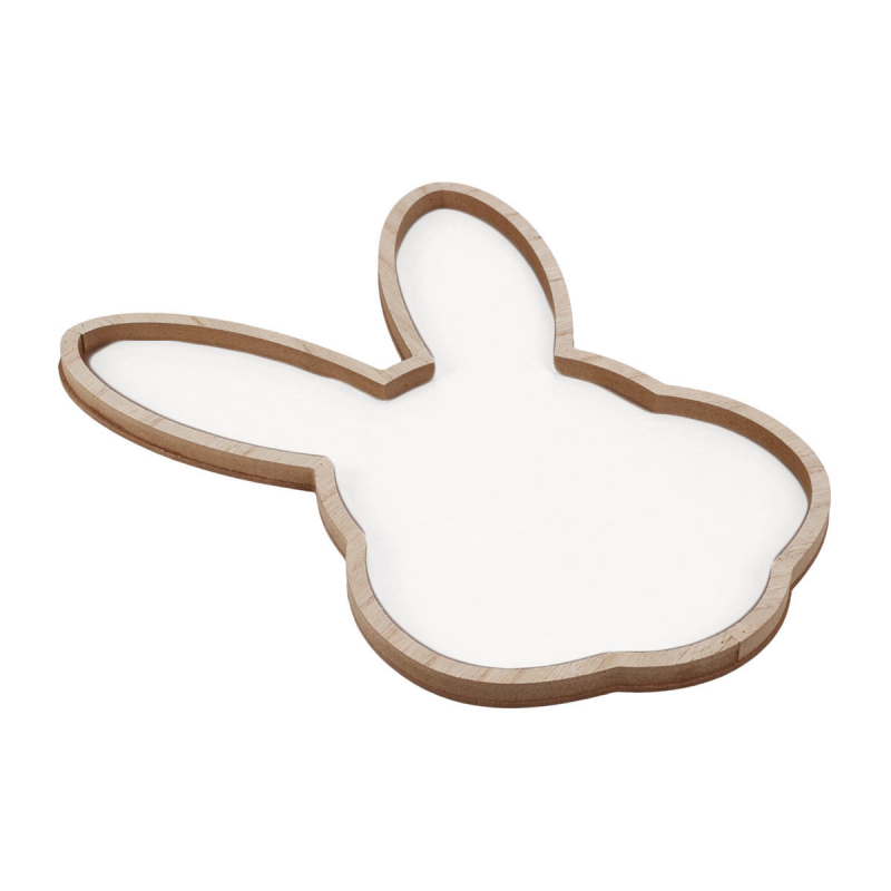 Πασχαλινή Πιατέλα (30.5x1.7x21.5) K-M Rabbit White GR8000350