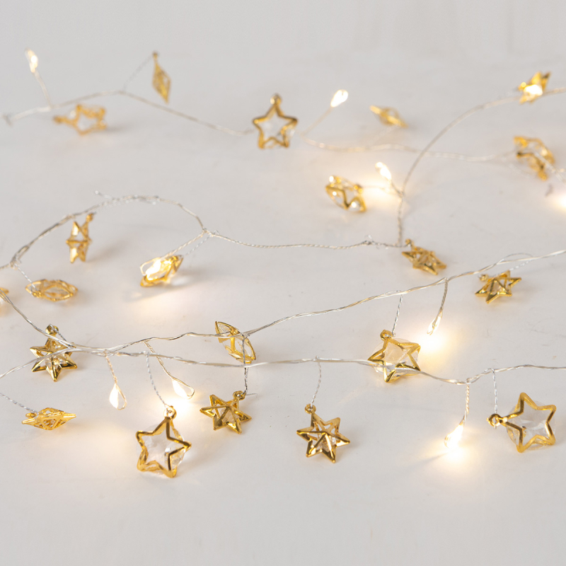 Διακοσμητική Γιρλάντα Μπαταρίας Με 20 Mini LED Φωτάκια Eurolamp 600-03342