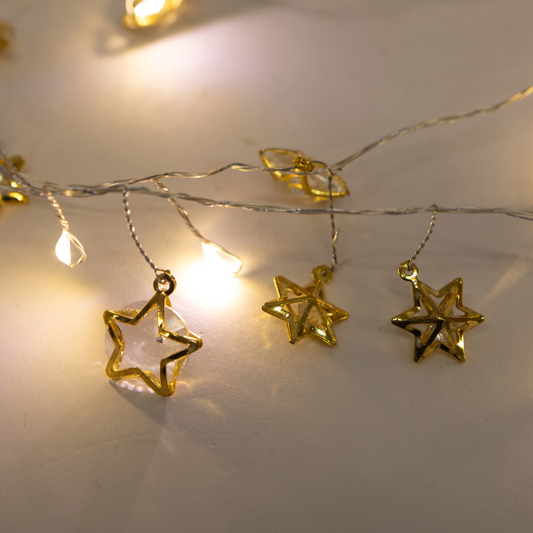 Διακοσμητική Γιρλάντα Μπαταρίας Με 20 Mini LED Φωτάκια Eurolamp 600-03342