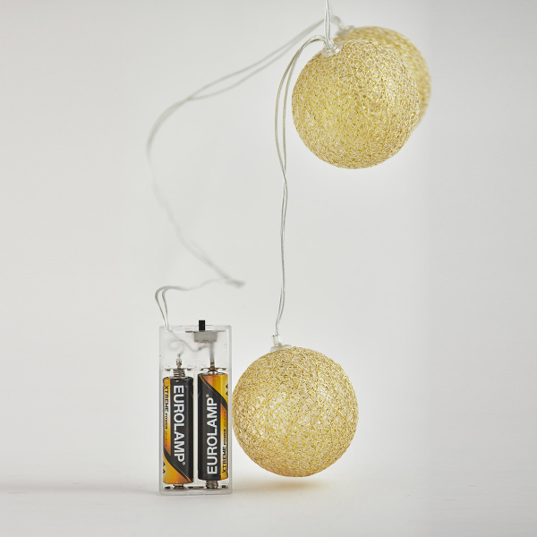 Διακοσμητική Γιρλάντα Μπαταρίας Με 10 LED Φωτάκια Eurolamp 600-03052