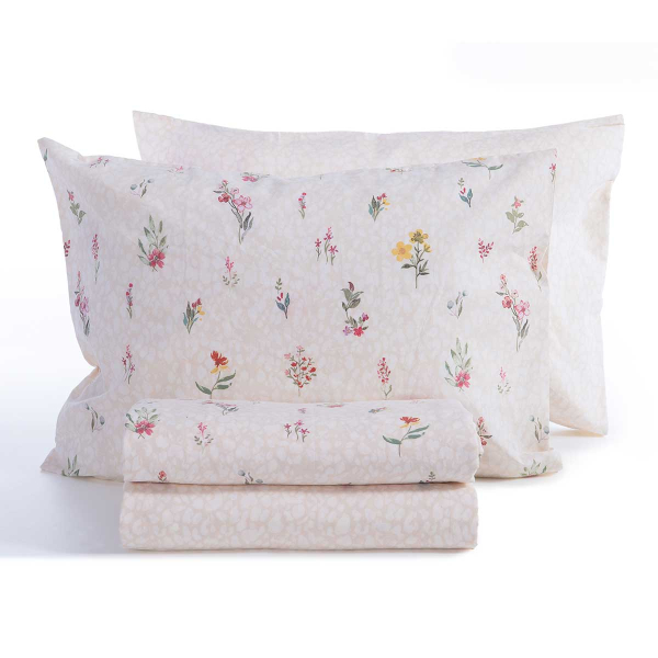 Σεντόνια King Size (Σετ) Nef-Nef Homeware Smart Plant Ecru