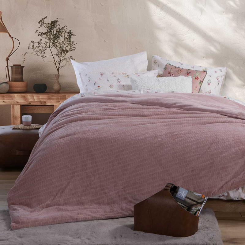 Κουβερτοπάπλωμα Υπέρδιπλο (240x220) Nef-Nef Homeware Ezra Rose