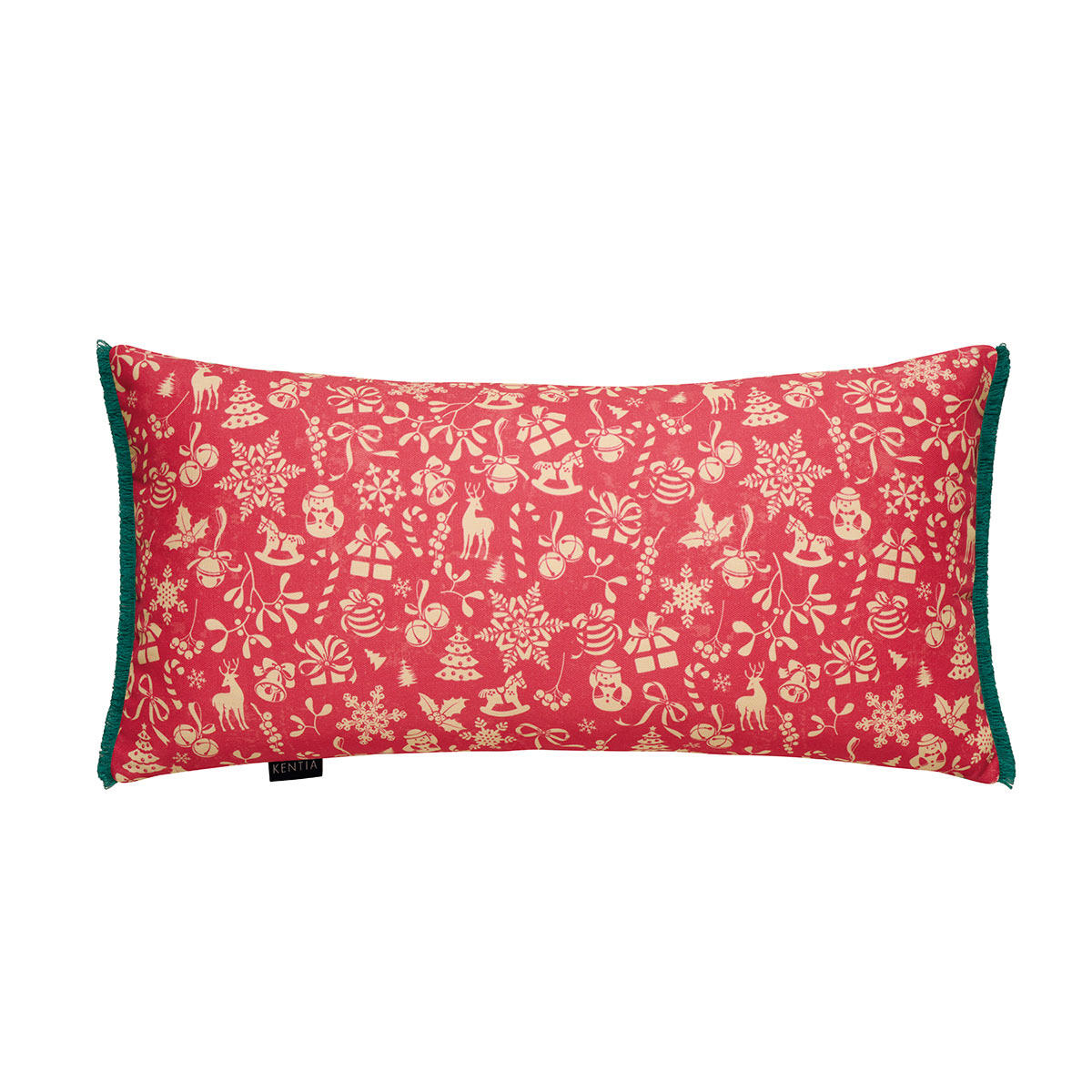 Χριστουγεννιάτικο Μαξιλάρι 2 Όψεων (30X60) Kentia Loft Snow 2422 Home Χριστουγεννιάτικα Μαξιλάρια Spitishop