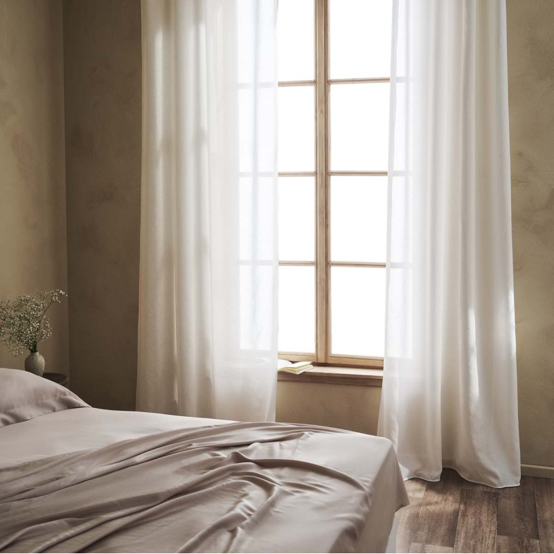 Κουρτίνα (140x295) Με Τρέσα Gofis Home Maisy White 507/05