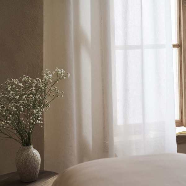 Κουρτίνα (140x295) Με Τρέσα Gofis Home Maisy White 507/05